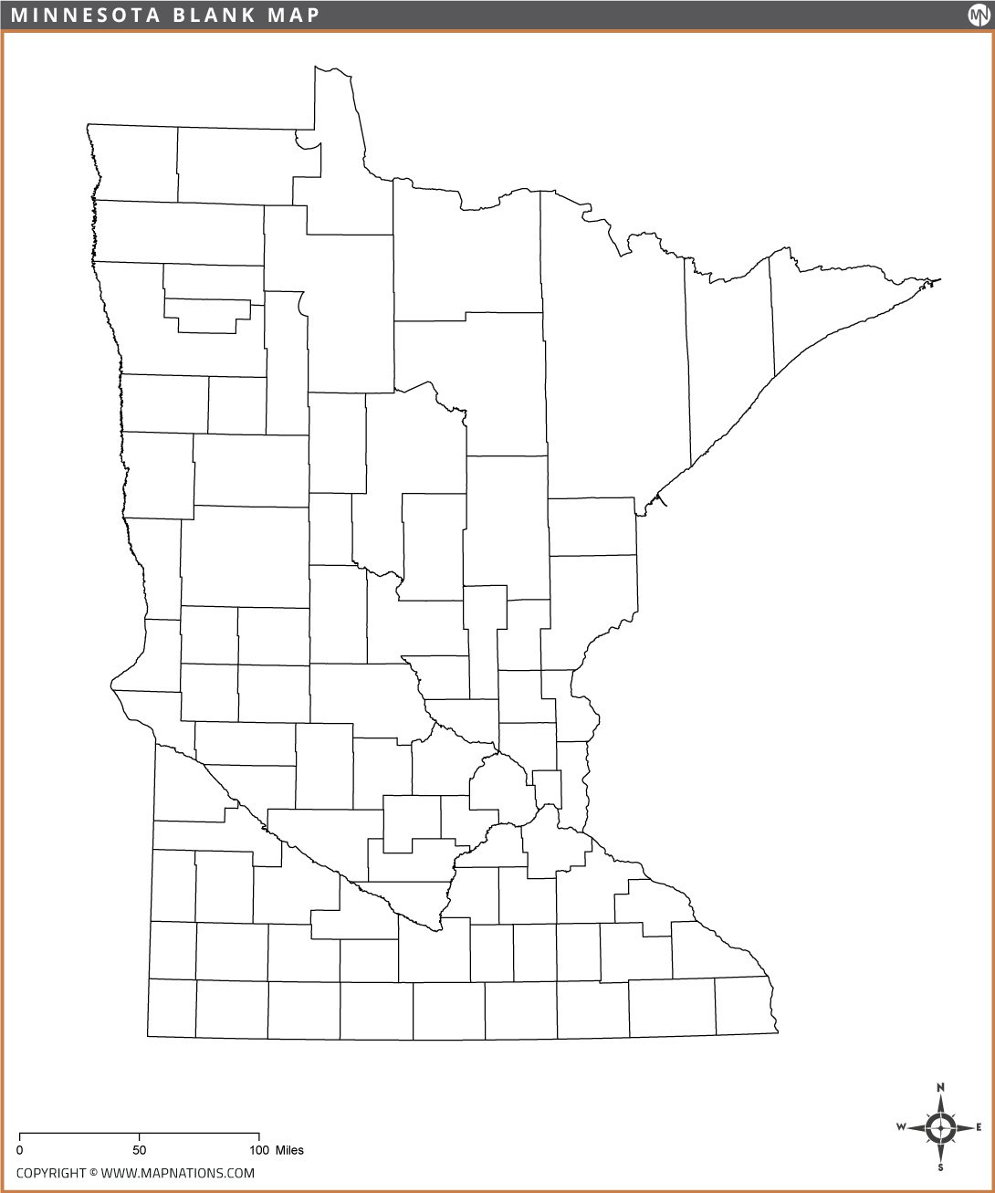 Minnesota Blank Map minnesota-blank-map