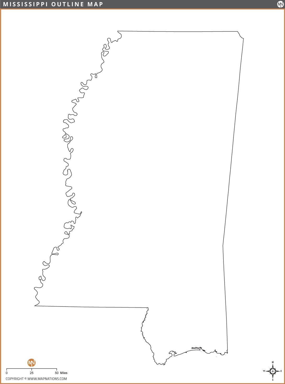 mississippi-outline-map