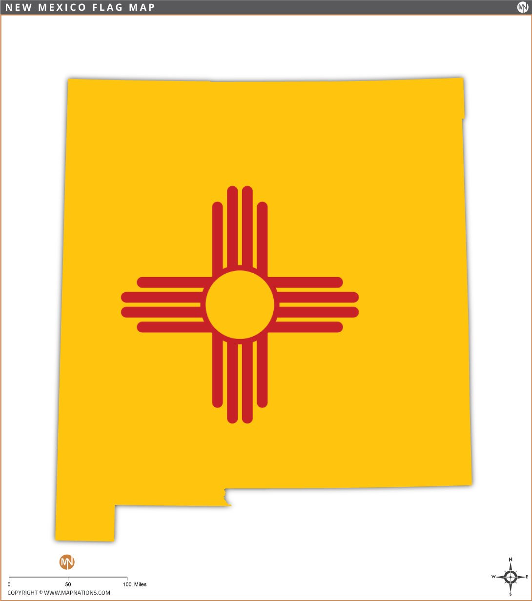 new-mexico-flag-map
