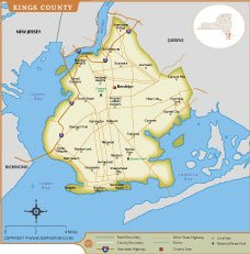 Kings County Map thumbnail
