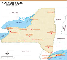 New York State Airport Map thumb