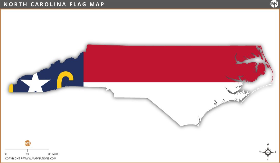 north-carolina-flag-map