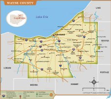 Cuyahoga County Map thumbnail