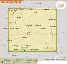 Wayne County Map thumbnail