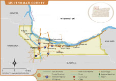 Multnomah County Map thumbnail