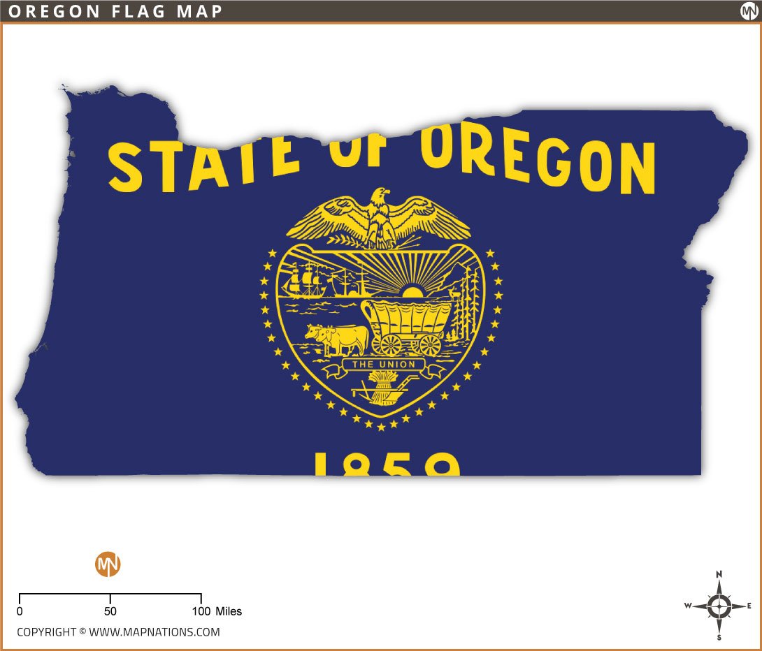 oregon-flag-map