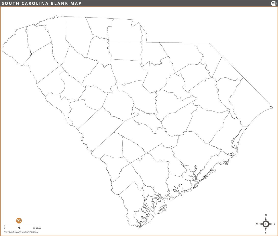south-carolina-blank-map