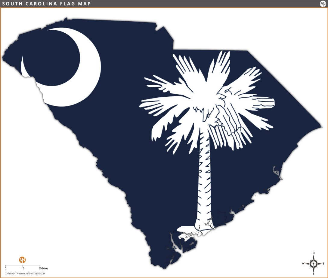 south-carolina-flag-map