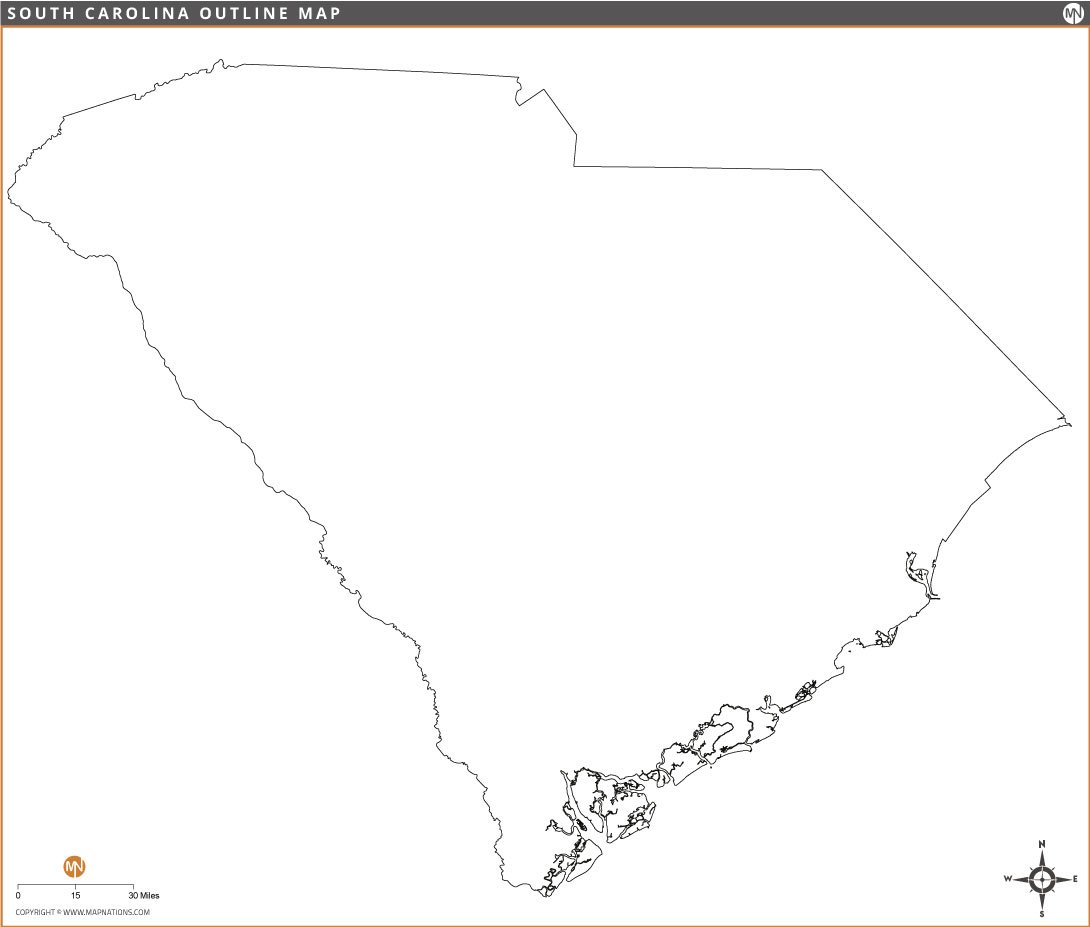 south-carolina-outline-map