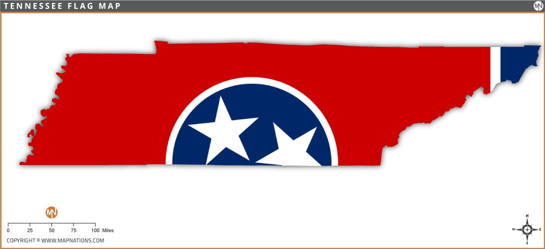 tennessee-flag-map
