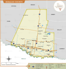 Hidalgo county map thumb
