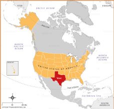 where-is-texas-thumb