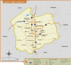 Salt Lake County Map thumbnail