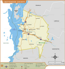 Chittenden County Map thumbnail
