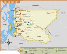 Kings County Map thumbnail