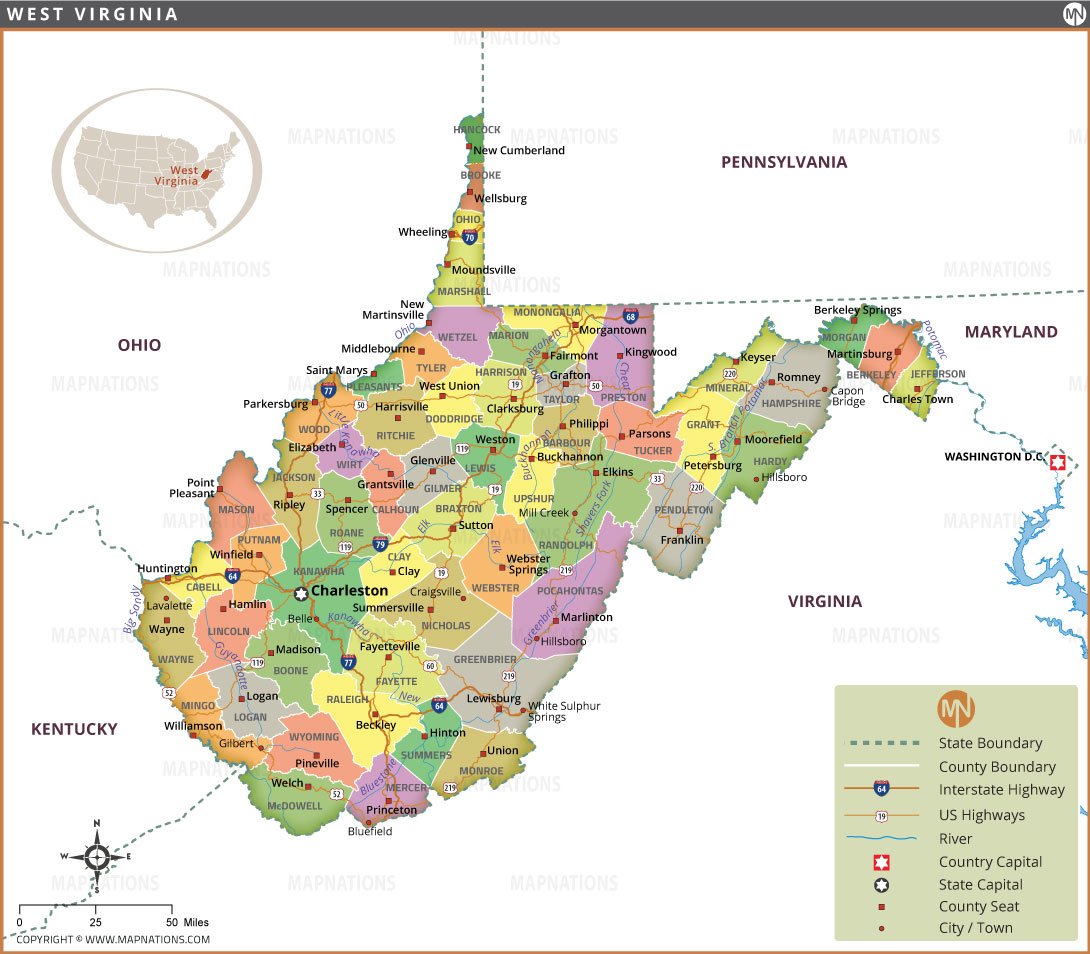west-virginia-map