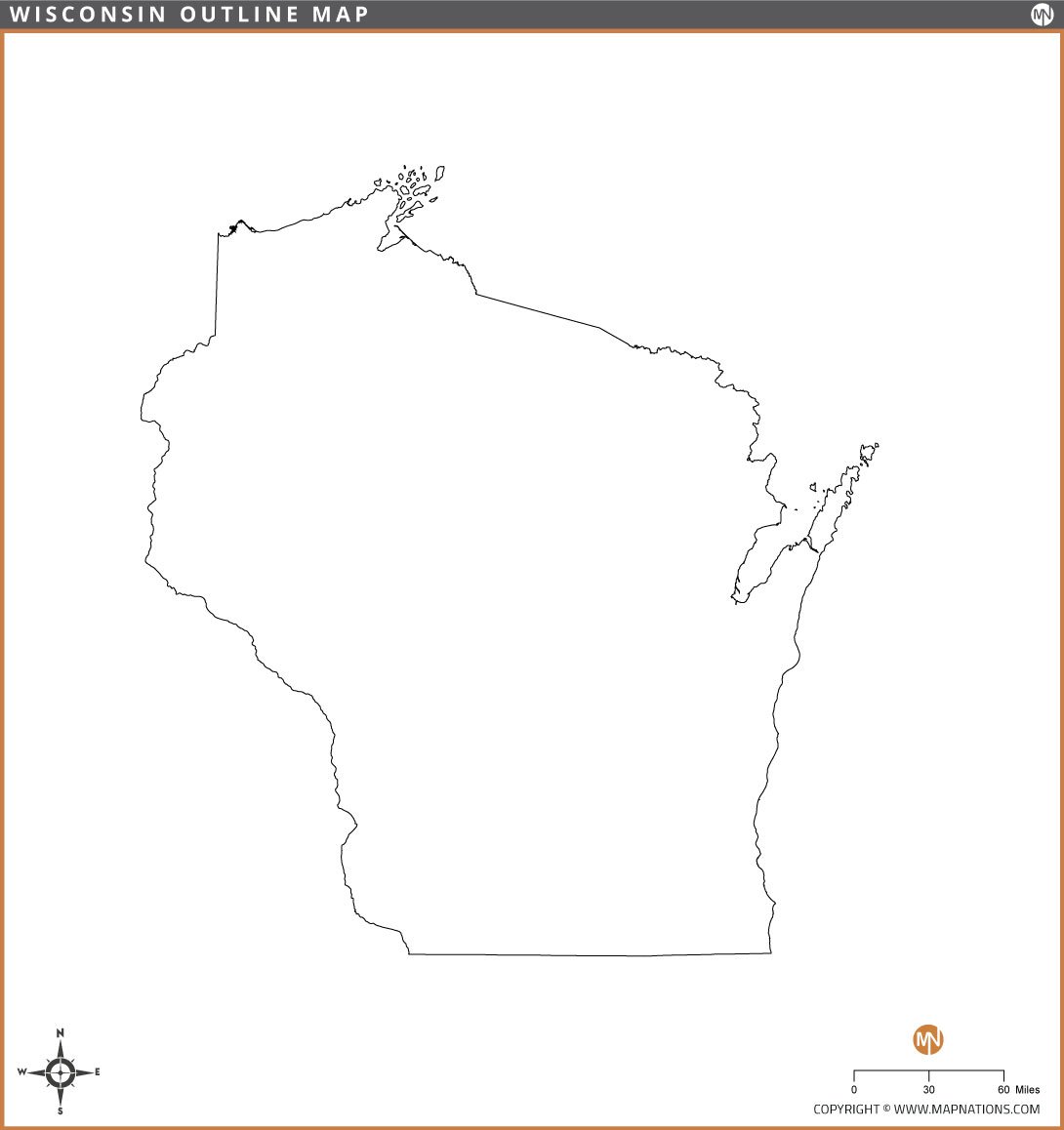 wisconsin-outline-map