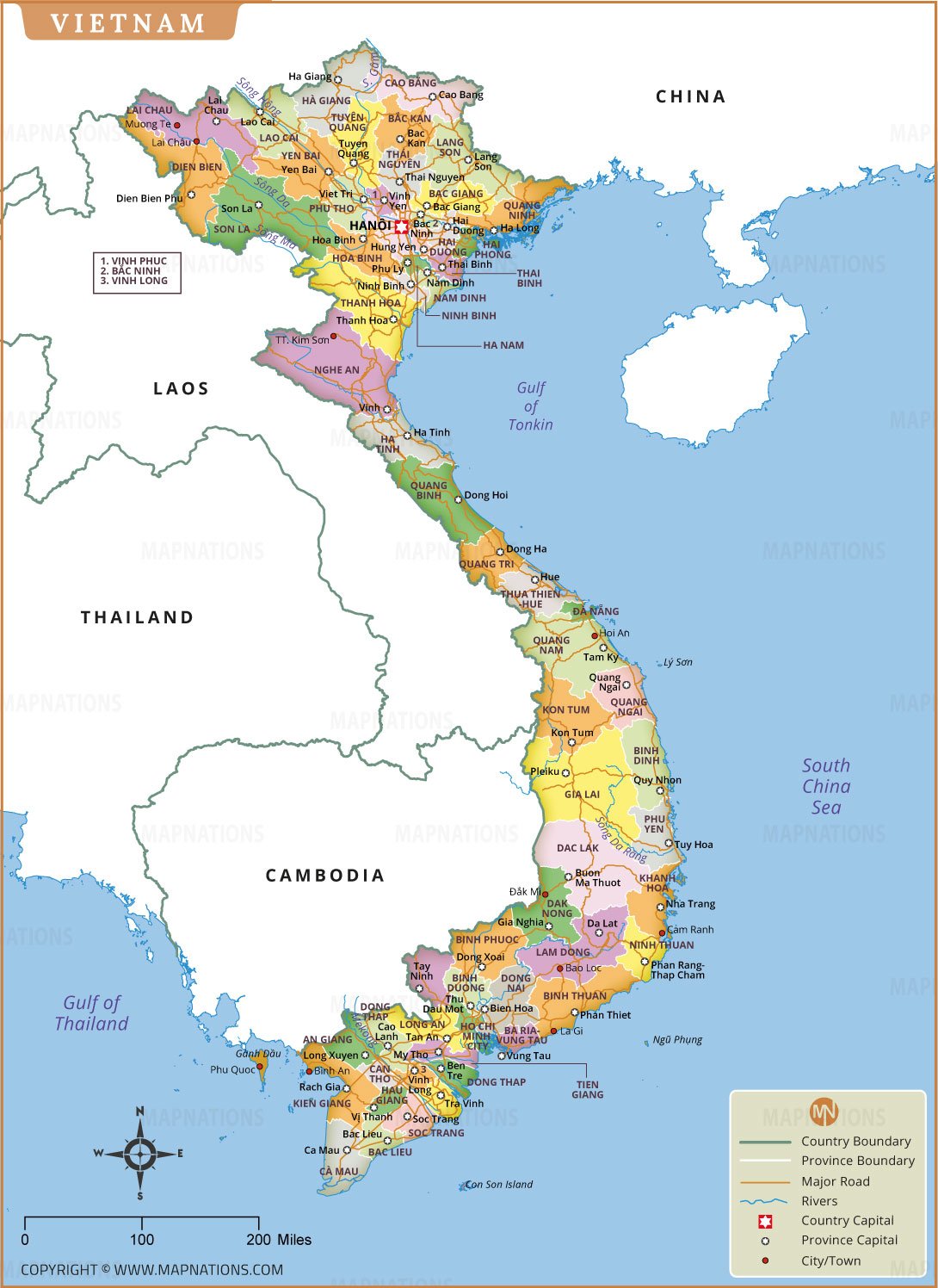 Vietnam Map