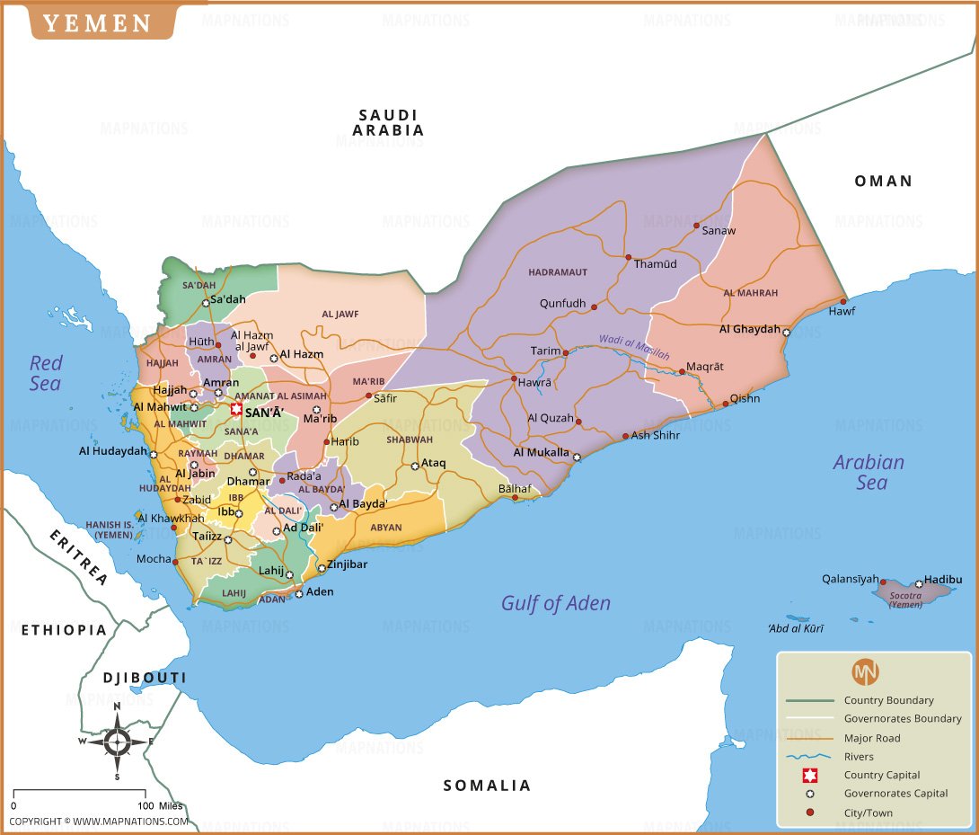 Yemen Map