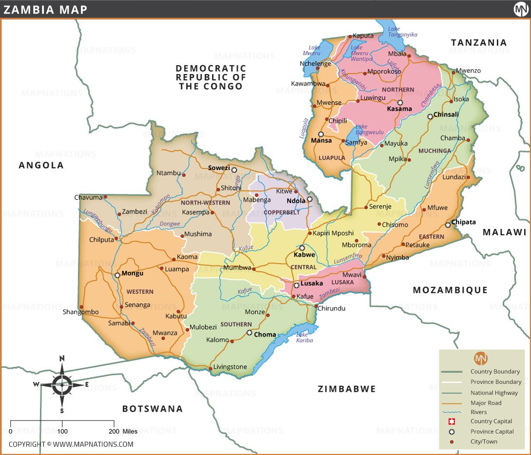 Zambia Map