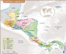 Central America Map