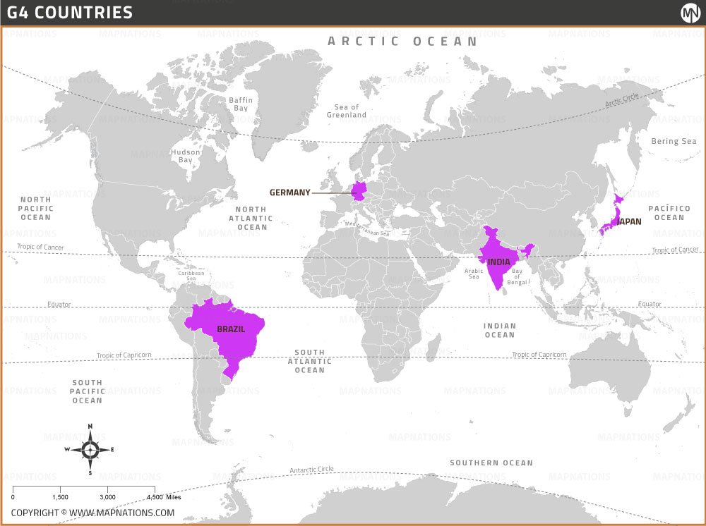 G4 Nations Map