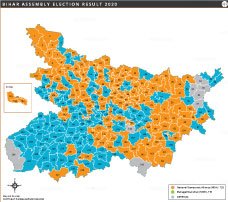 Bihar Assembly Election Result Map