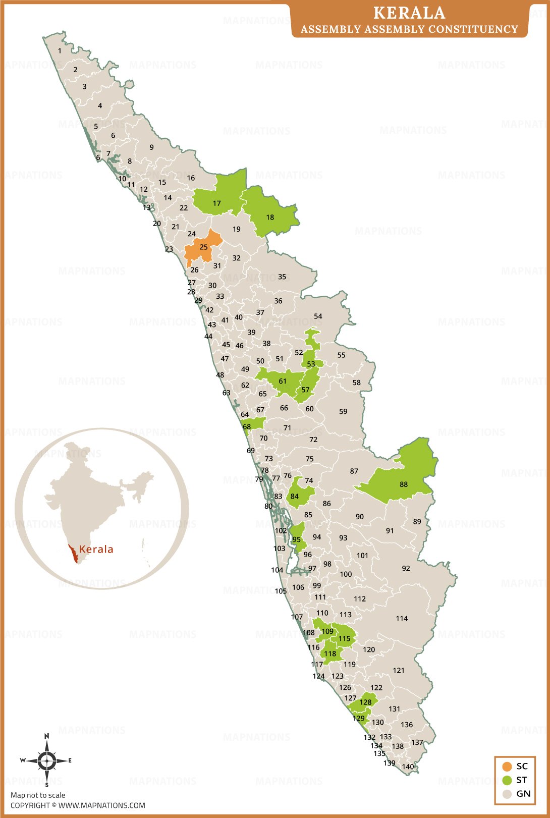 Kerala Assembly Map