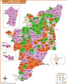 Tamil Nadu Assembly Election Result 2026 Map