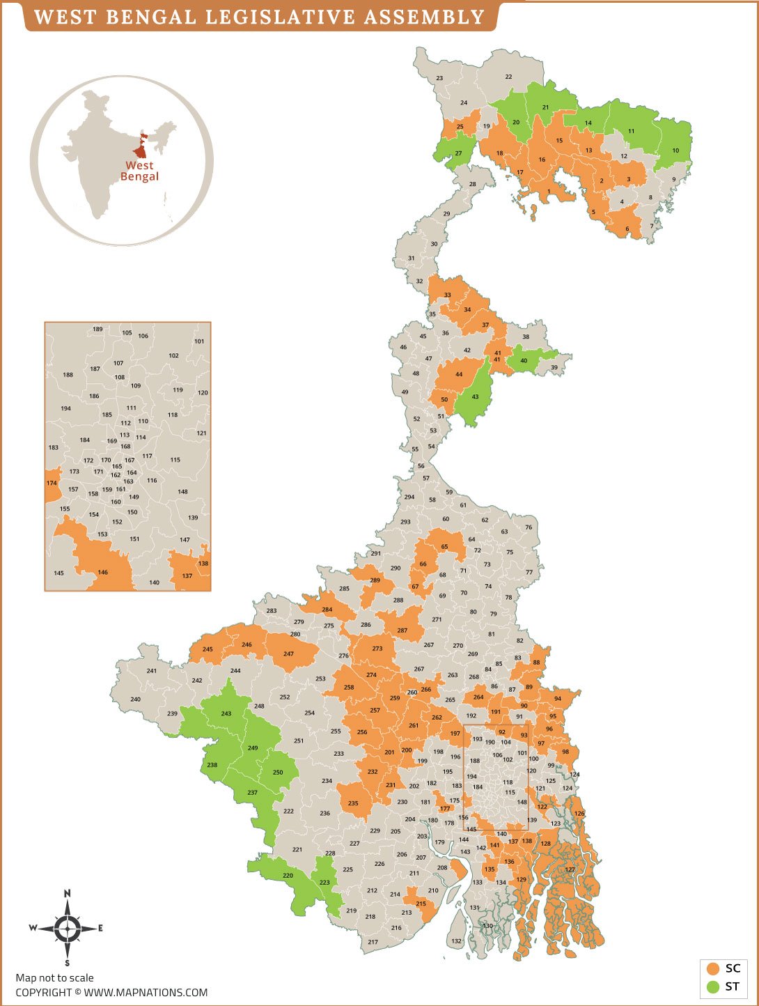 west bengal-assembly-map