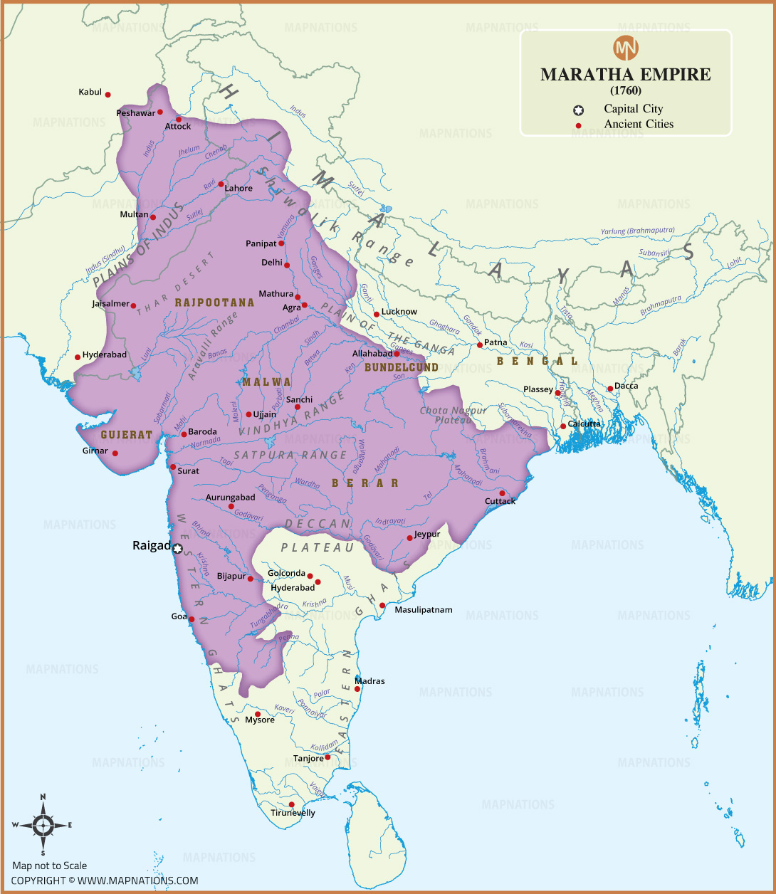 Maratha Empire Map thumb