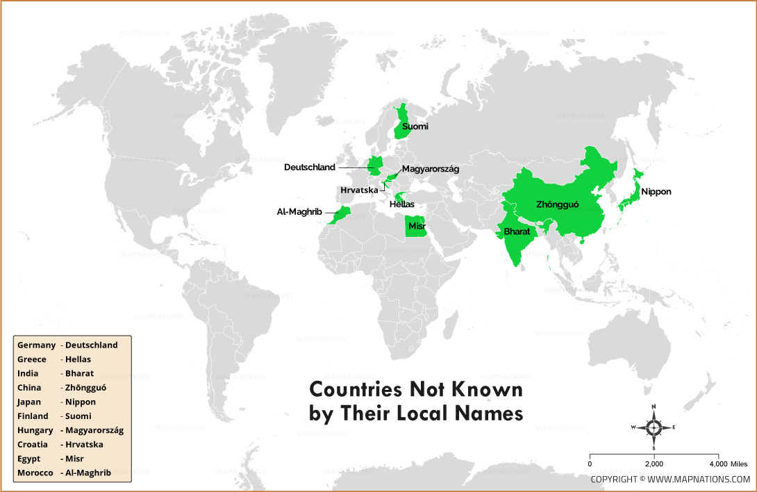 Countries Not Known by Their Local Names Thumb