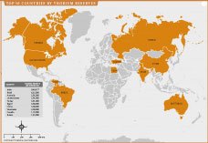 Top 10 Thorium Reserve Countries Map thumb