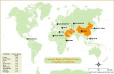 World Press Freedom Ranking Map thumbnail